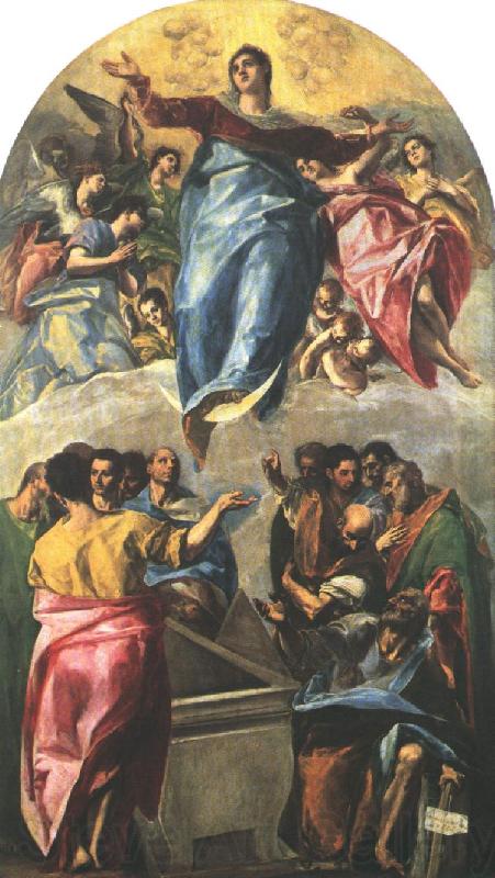 GRECO, El Assumption of the Virgin dfg Germany oil painting art
